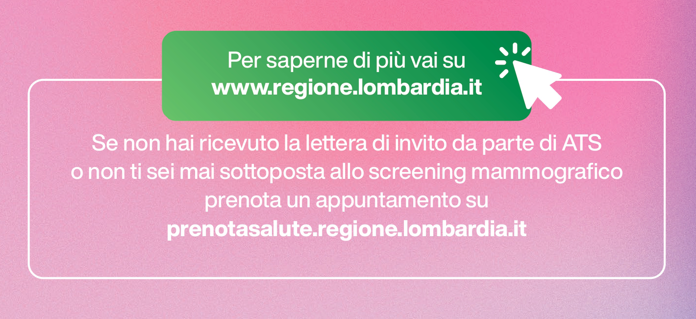 Brochure screening mammografici – Regione Lombardia